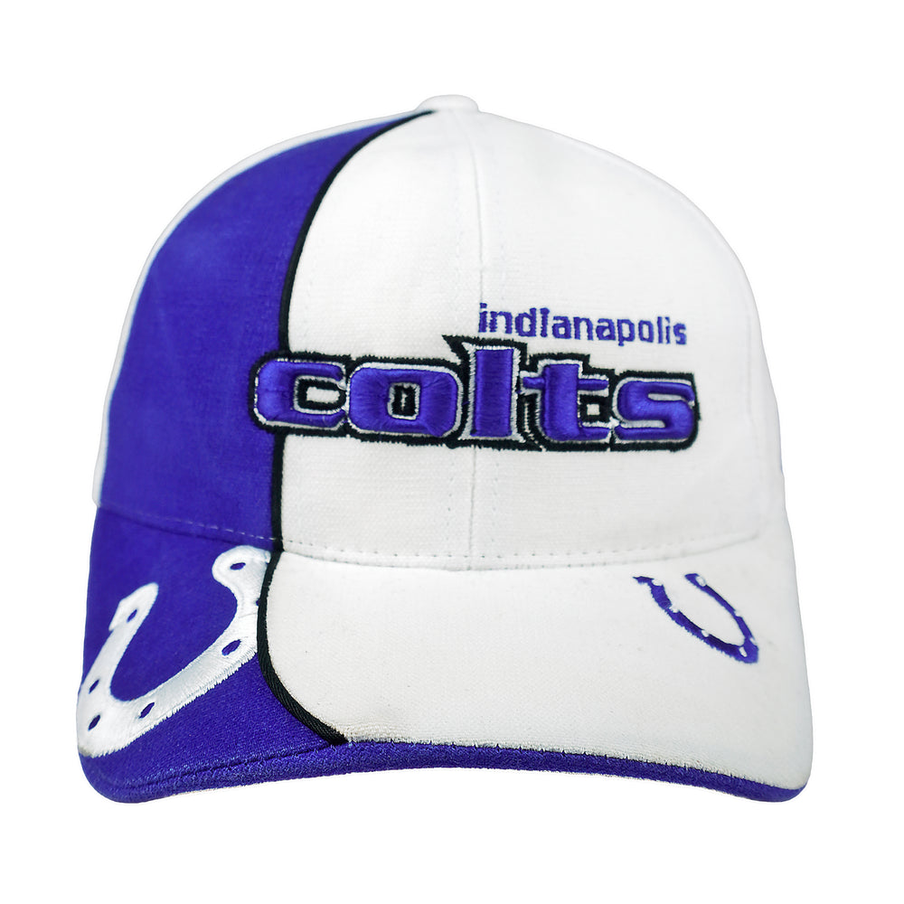 Reebok - NFL Indianapolis Colts Embroidered Strapback Hat 1990s OSFA Vintage Retro Football