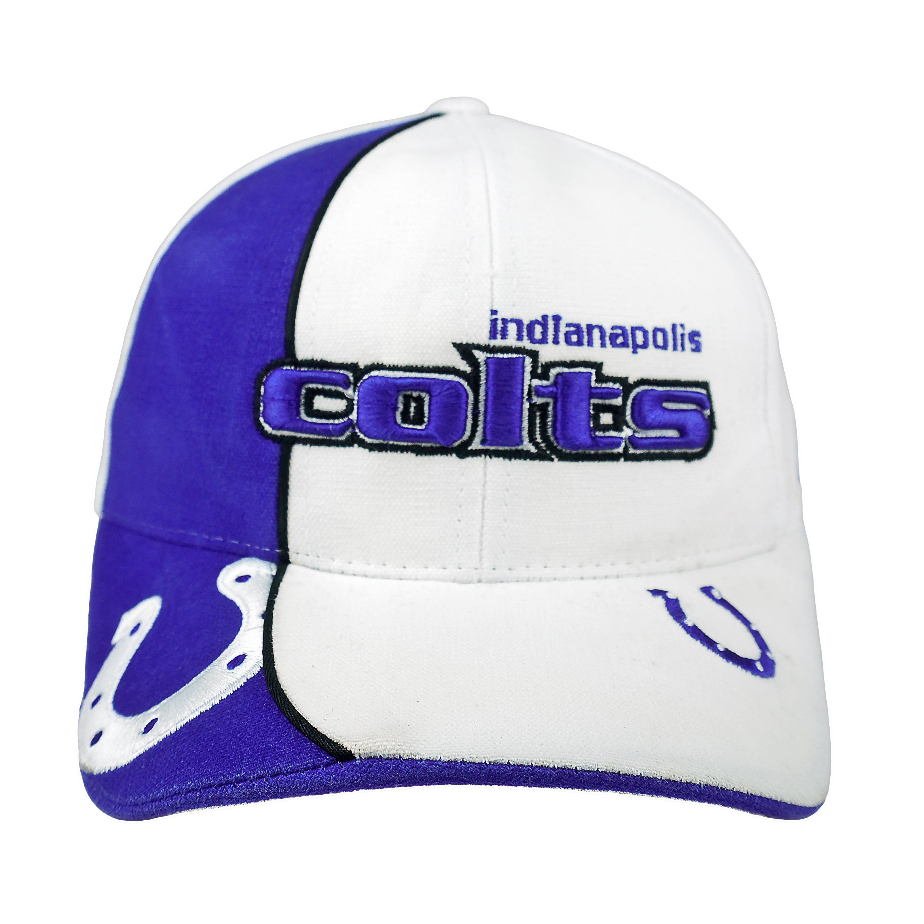 Reebok - NFL Indianapolis Colts Embroidered Strapback Hat 1990s OSFA Vintage Retro Football