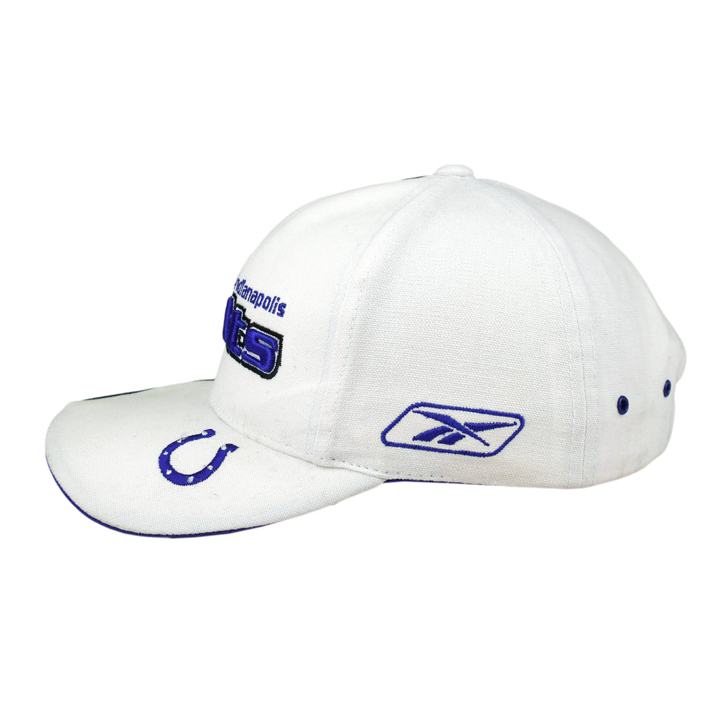 Reebok - NFL Indianapolis Colts Embroidered Strapback Hat 1990s OSFA Vintage Retro Football