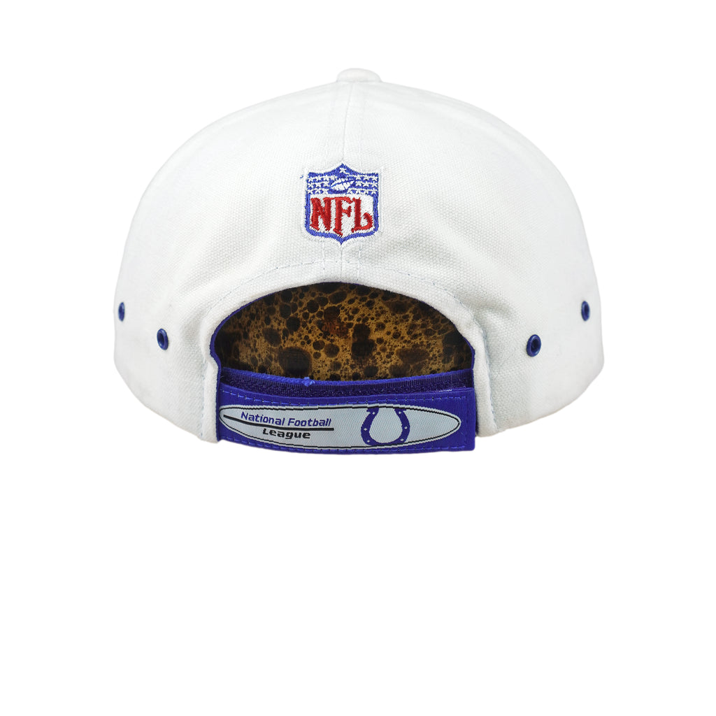 Reebok - NFL Indianapolis Colts Embroidered Strapback Hat 1990s OSFA Vintage Retro Football