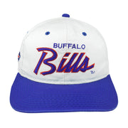 NFL (The Twill) - Buffalo Bills Embroidered Spell-Out Snapback Hat 1990s OSFA Vintage Retro Football