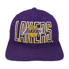 NBA - Los Angeles Lakers Spell-Out Snapback Hat 1990s OSFA Vintage Retro Basketball