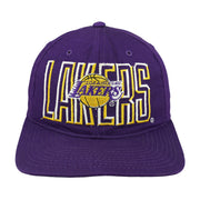 NBA - Los Angeles Lakers Spell-Out Snapback Hat 1990s OSFA Vintage Retro Basketball