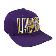 NBA - Los Angeles Lakers Spell-Out Snapback Hat 1990s OSFA Vintage Retro Basketball