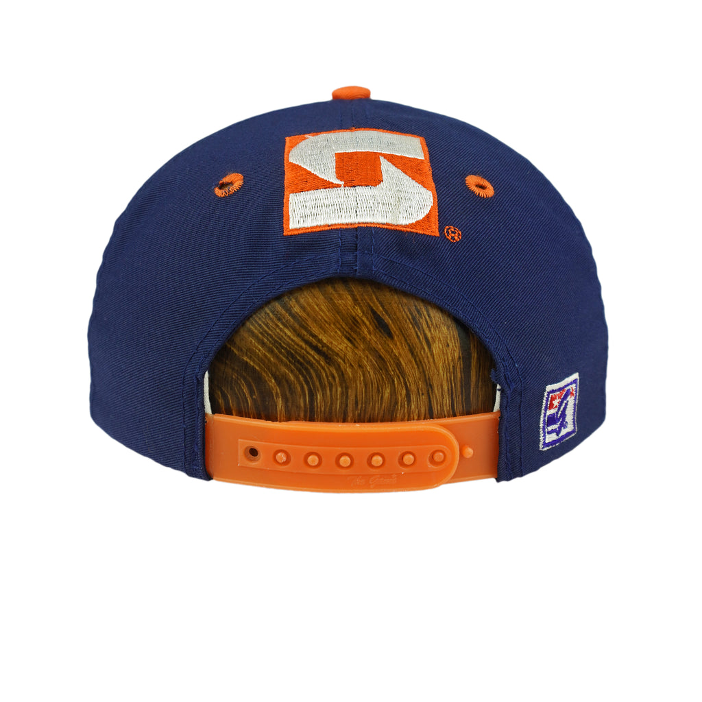 NCAA (The Game) - Syracuse University SU Spell-Out Snapback 1990s OSFA Vintage Retro