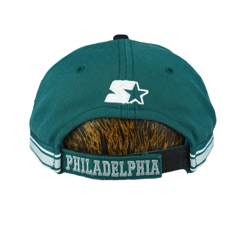 Starter - NFL Philadelphia Eagles Embroidered Strapback Hat 1990s OSFA Vintage Retro Football