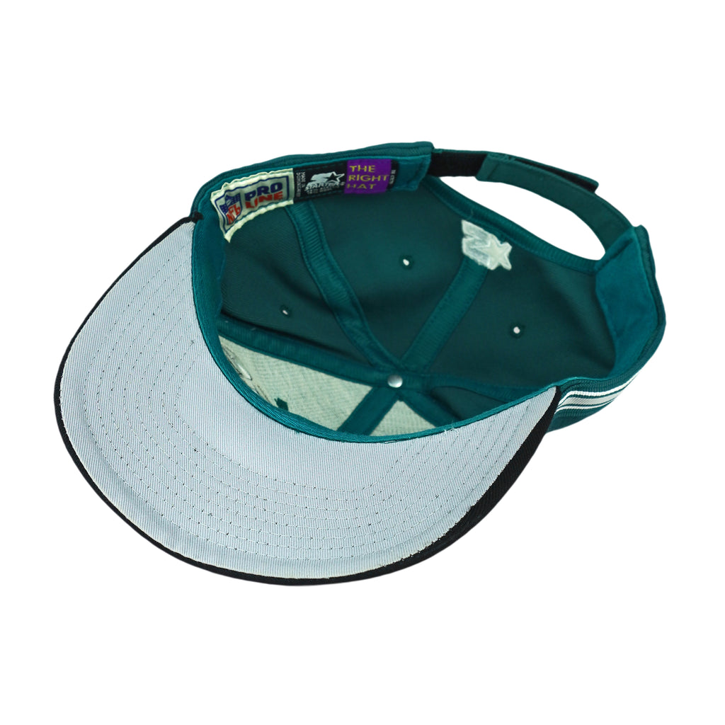 Starter - NFL Philadelphia Eagles Embroidered Strapback Hat 1990s OSFA Vintage Retro Football