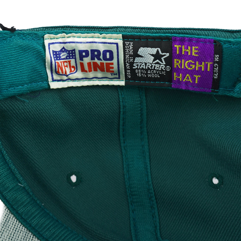 Starter - NFL Philadelphia Eagles Embroidered Strapback Hat 1990s OSFA Vintage Retro Football