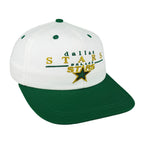 NHL (CCM) - Dallas Stars Spell-Out Snapback Hat 1990s OSFA Vintage Retro Hockey