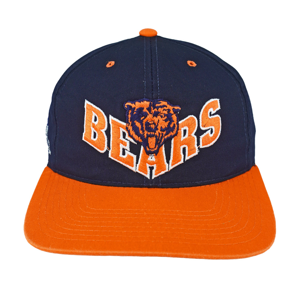 NFL (Annco) - Chicago Bears Embroidered Snapback Hat 1990s OSFA Vintage Retro Football