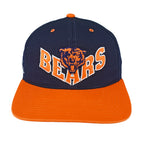 NFL (Annco) - Chicago Bears Embroidered Snapback Hat 1990s OSFA Vintage Retro Football
