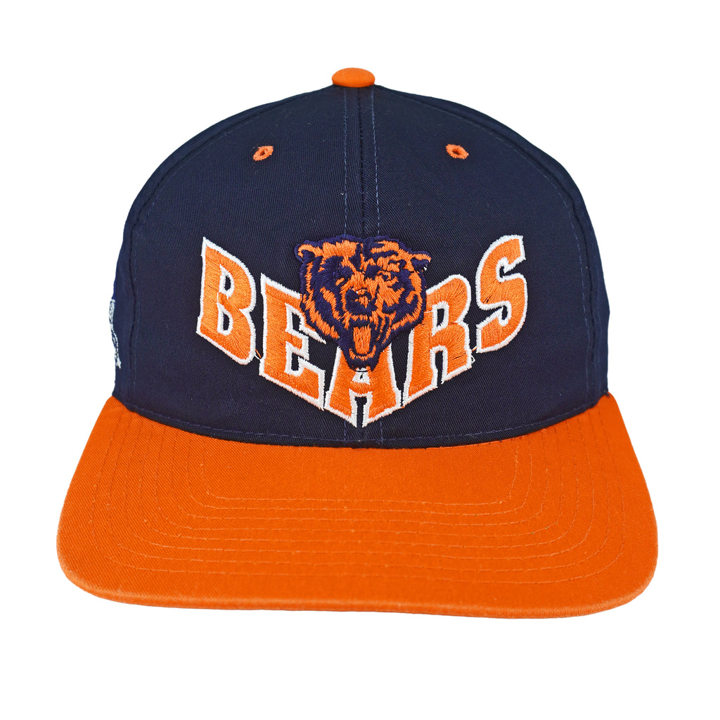 NFL (Annco) - Chicago Bears Embroidered Snapback Hat 1990s OSFA Vintage Retro Football