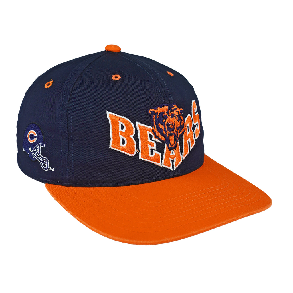 NFL (Annco) - Chicago Bears Embroidered Snapback Hat 1990s OSFA Vintage Retro Football