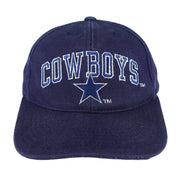 NFL (American Needle) - Blue Dallas Cowboys Snapbcak Hat 1990s OSFA Vintage Retro Football