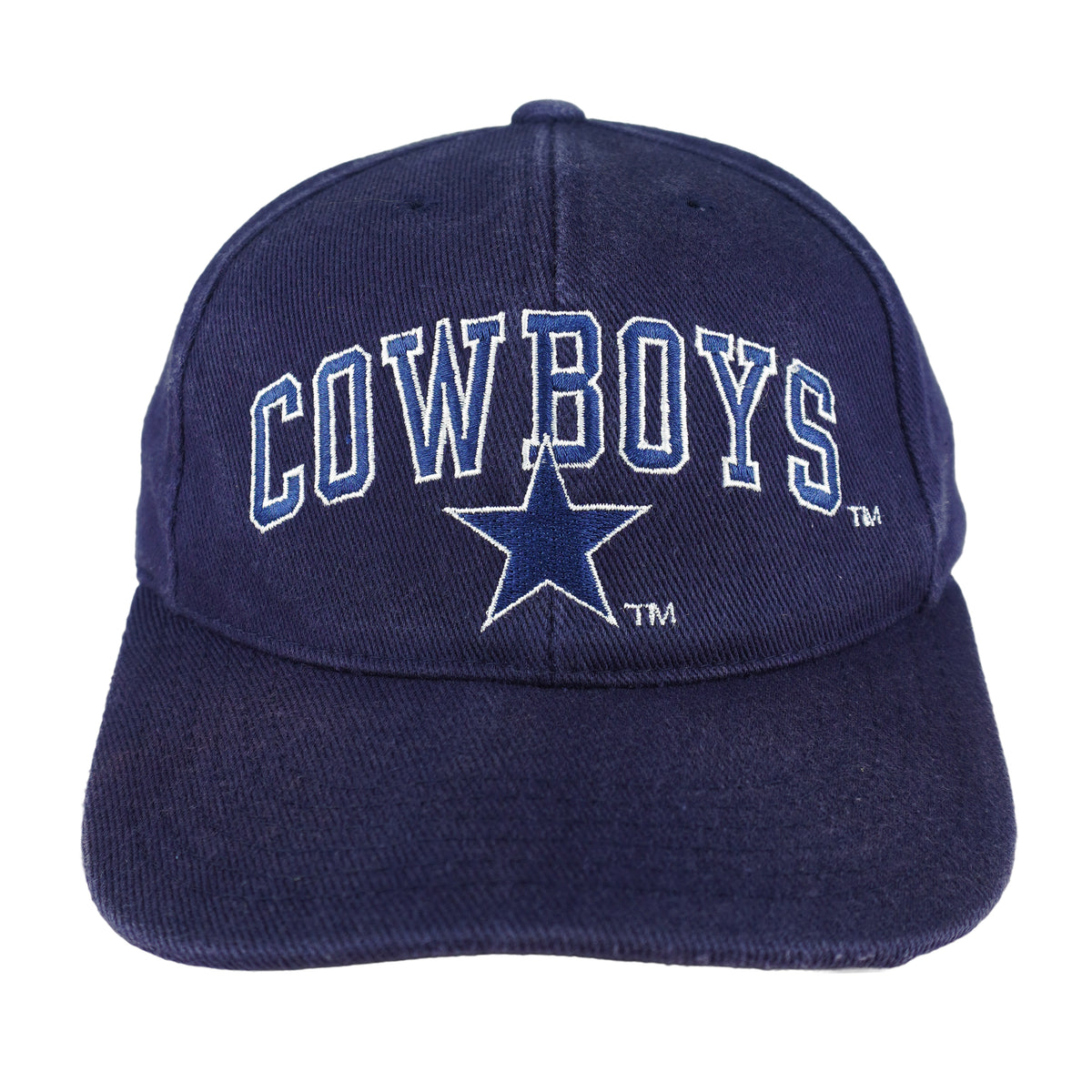 NFL (American Needle) - Blue Dallas Cowboys Snapbcak Hat 1990s OSFA Vintage Retro Football