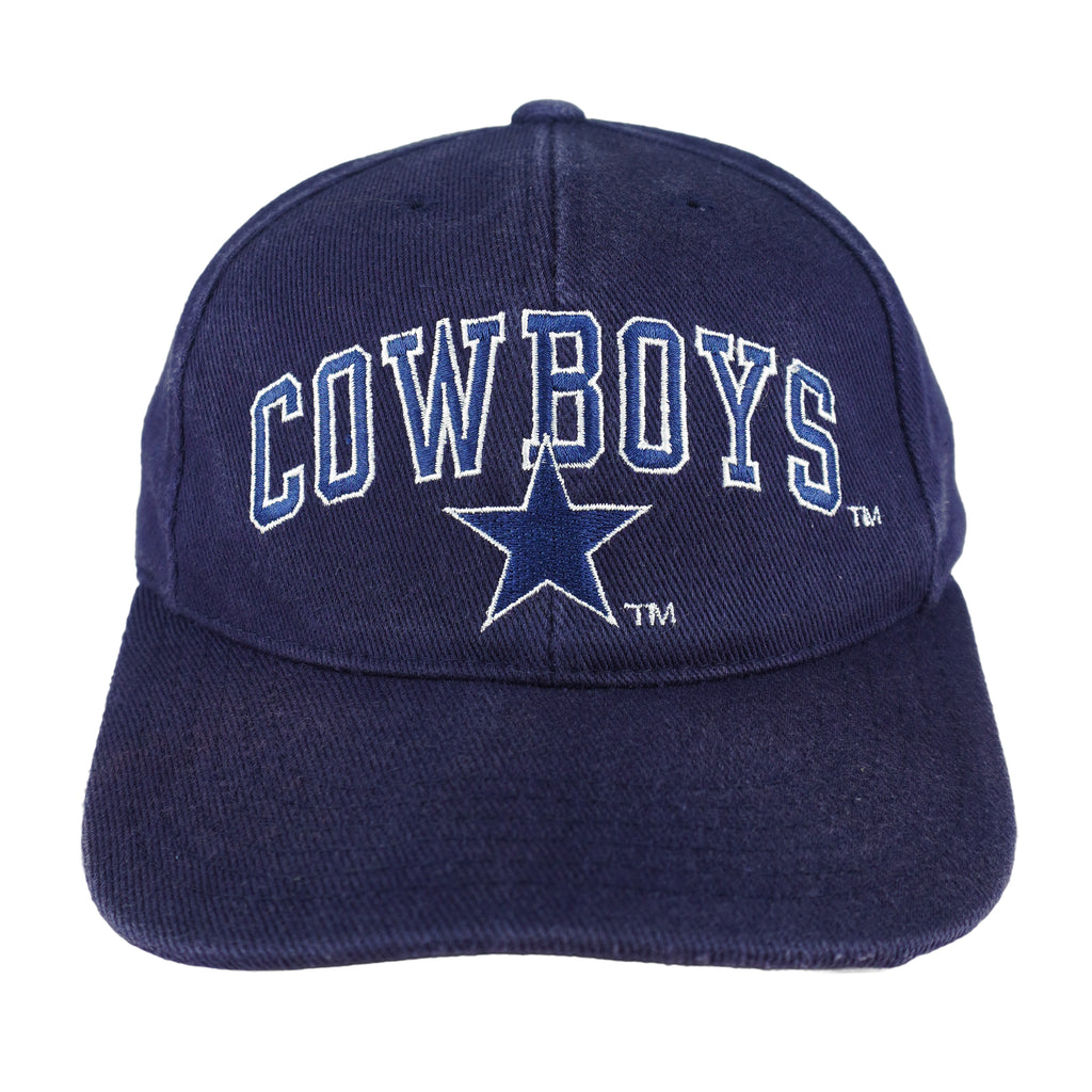 NFL (American Needle) - Blue Dallas Cowboys Snapbcak Hat 1990s OSFA Vintage Retro Football