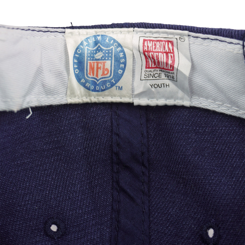NFL (American Needle) - Blue Dallas Cowboys Snapbcak Hat 1990s OSFA Vintage Retro Football