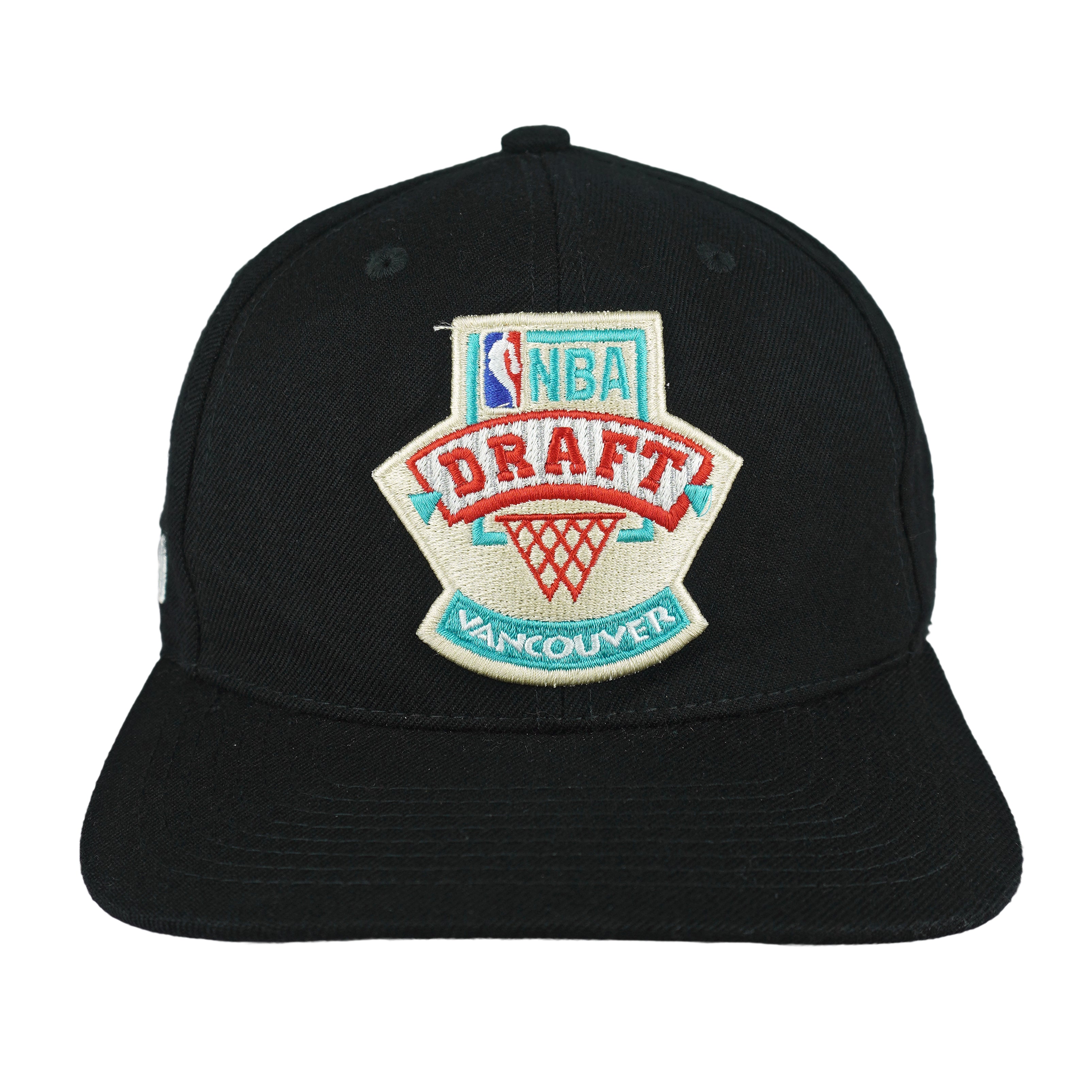 Vintage NBA (Mitchell & Ness) - 75th Anniversary Draft Vancouver Snapback Hat 1998 OSFA in black
