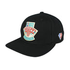 Vintage NBA (Mitchell & Ness) - 75th Anniversary Draft Vancouver Snapback Hat 1998 OSFA in black