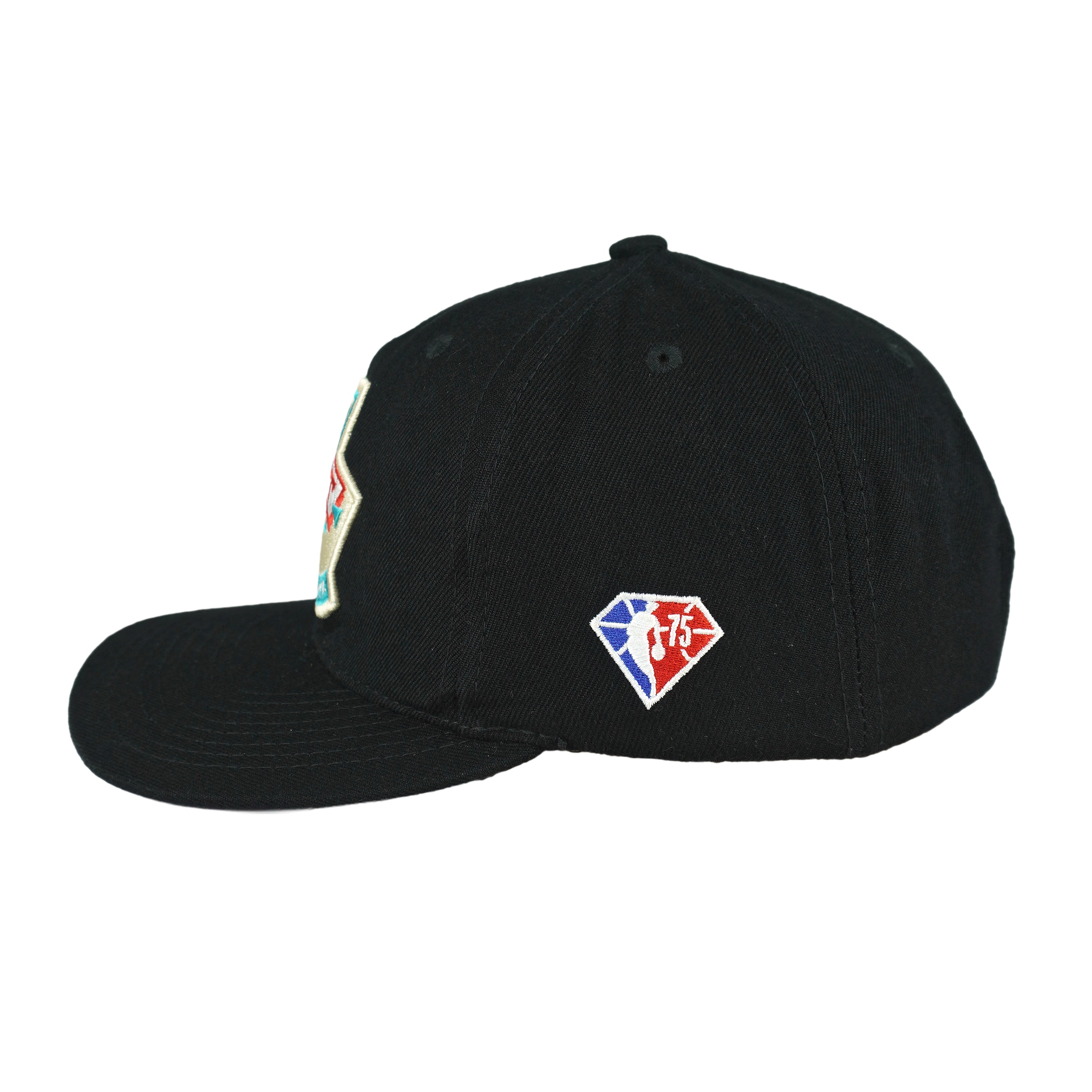 Vintage NBA (Mitchell & Ness) - 75th Anniversary Draft Vancouver Snapback Hat 1998 OSFA in black