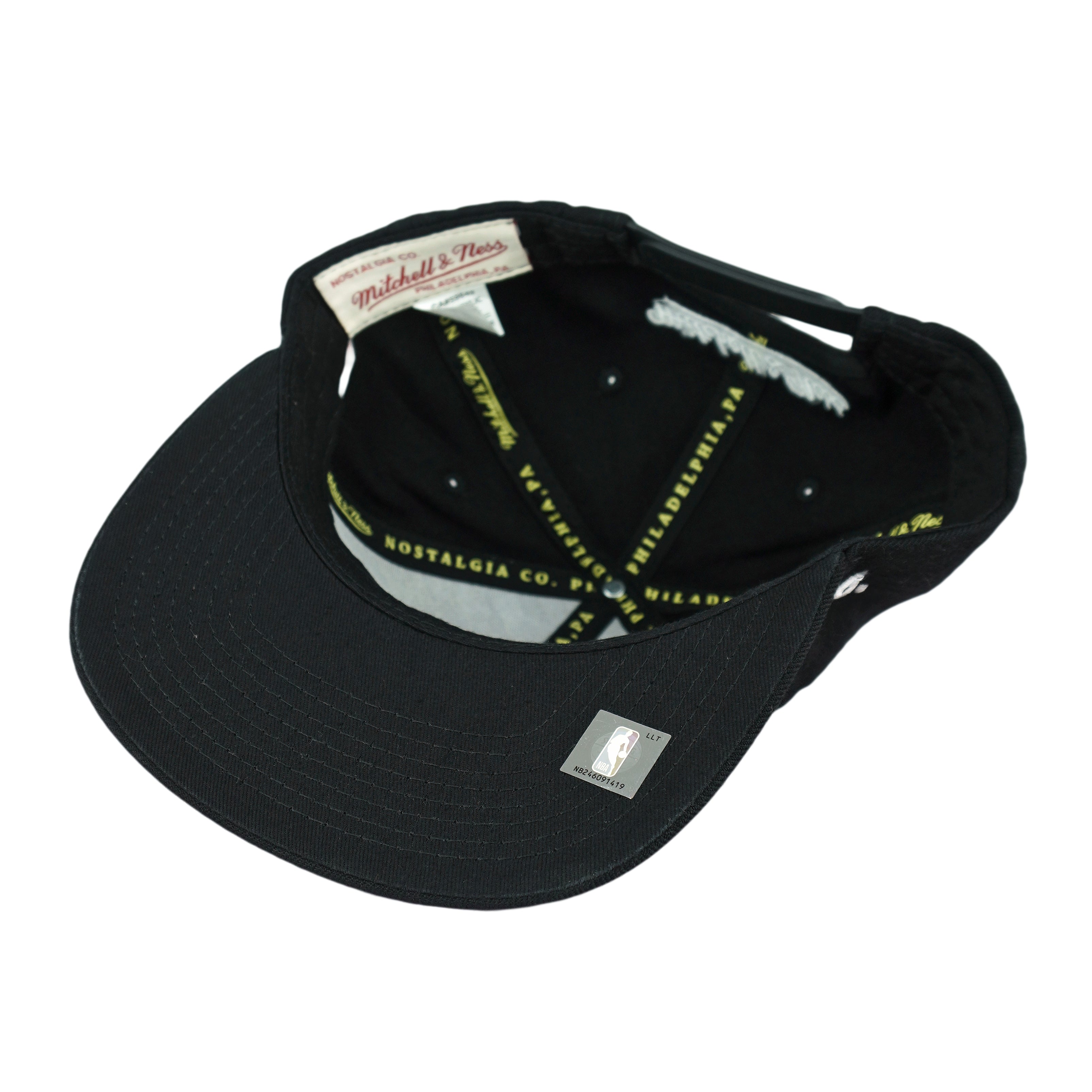 Vintage NBA (Mitchell & Ness) - 75th Anniversary Draft Vancouver Snapback Hat 1998 OSFA in black