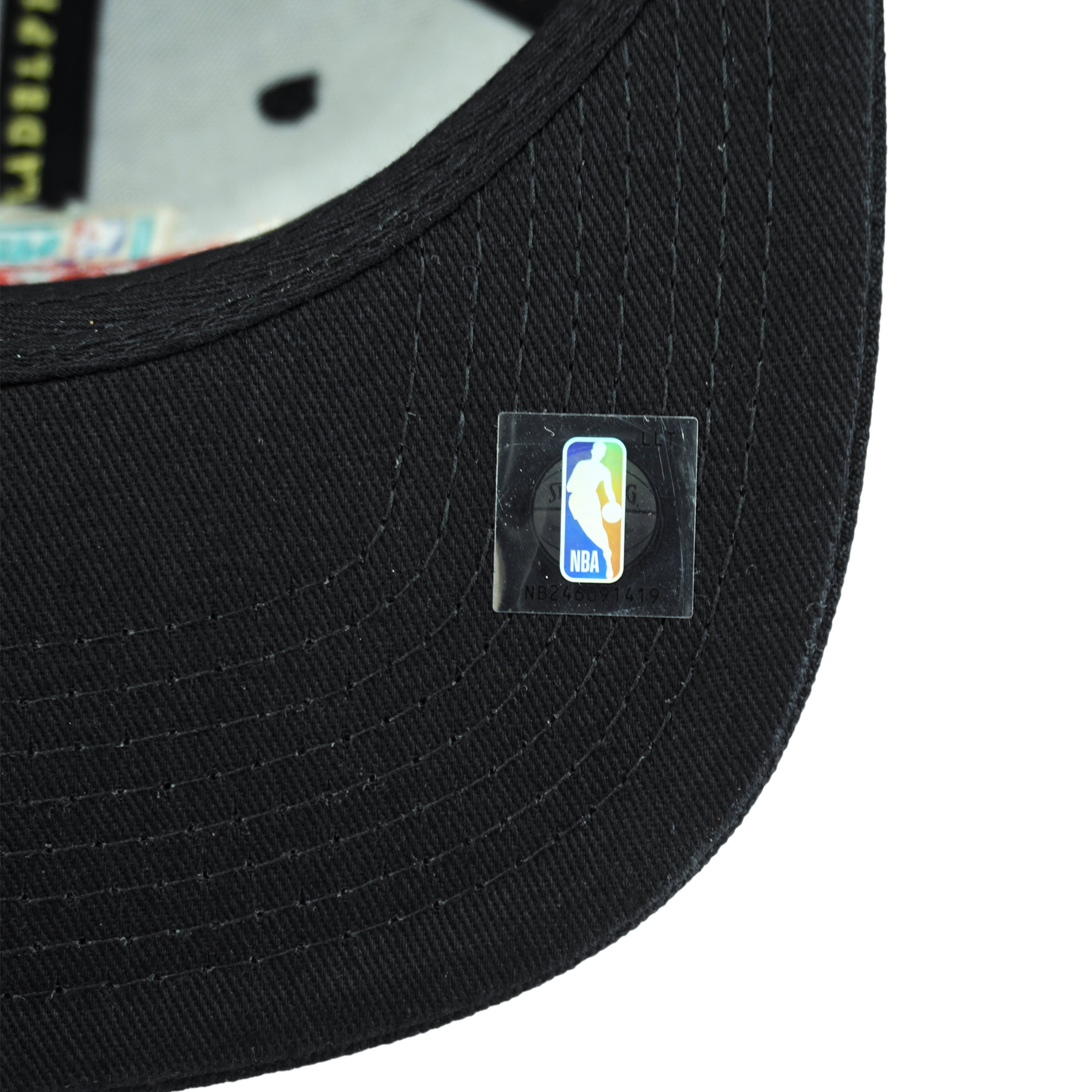 Vintage NBA (Mitchell & Ness) - 75th Anniversary Draft Vancouver Snapback Hat 1998 OSFA in black