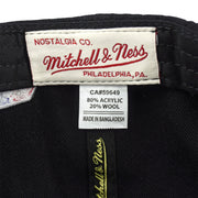 Vintage NBA (Mitchell & Ness) - 75th Anniversary Draft Vancouver Snapback Hat 1998 OSFA in black