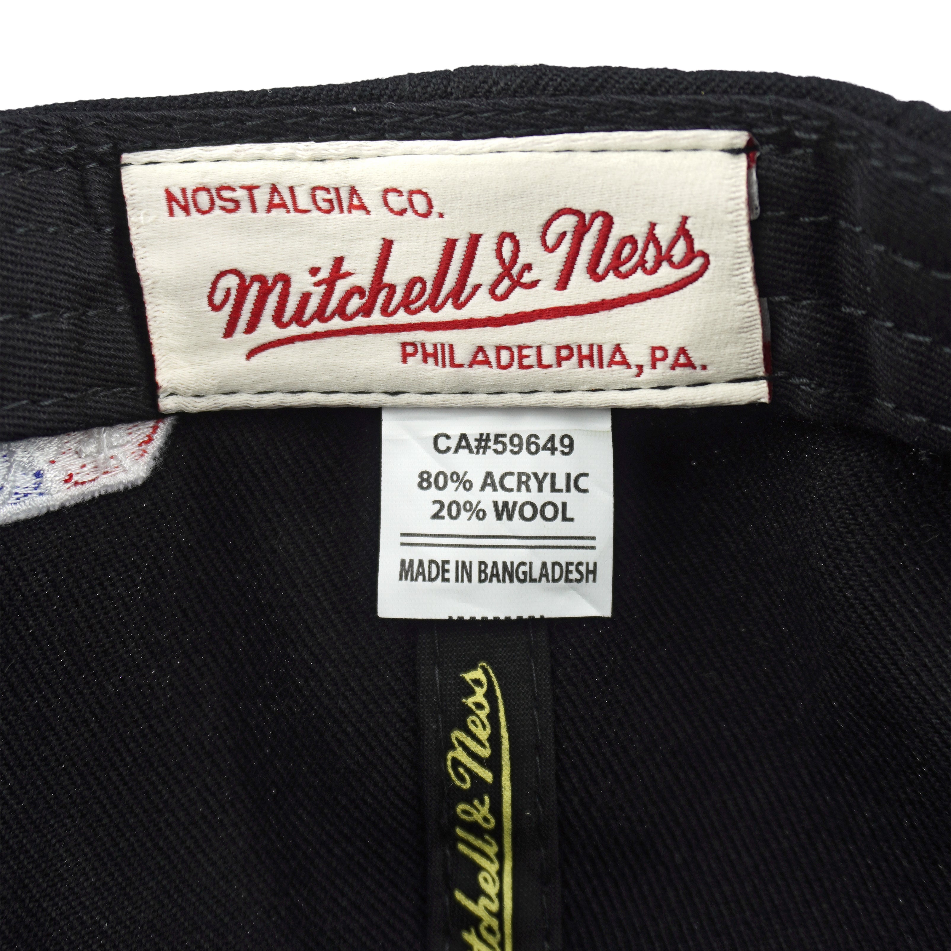 Vintage NBA (Mitchell & Ness) - 75th Anniversary Draft Vancouver Snapback Hat 1998 OSFA in black