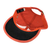 Ferrari - Embroidered Big Logo Strapback Hat 1990s OSFA Vintage Retro