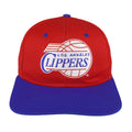 NBA (Logo 7) - Los Angeles Clippers Spell-Out Snapback Hat 1990s OFSA Vintage Retro Basketball