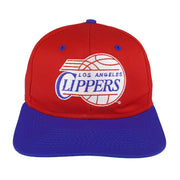NBA (Logo 7) - Los Angeles Clippers Spell-Out Snapback Hat 1990s OFSA Vintage Retro Basketball