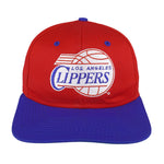 NBA (Logo 7) - Los Angeles Clippers Spell-Out Snapback Hat 1990s OFSA Vintage Retro Basketball