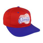 NBA (Logo 7) - Los Angeles Clippers Spell-Out Snapback Hat 1990s OFSA Vintage Retro Basketball
