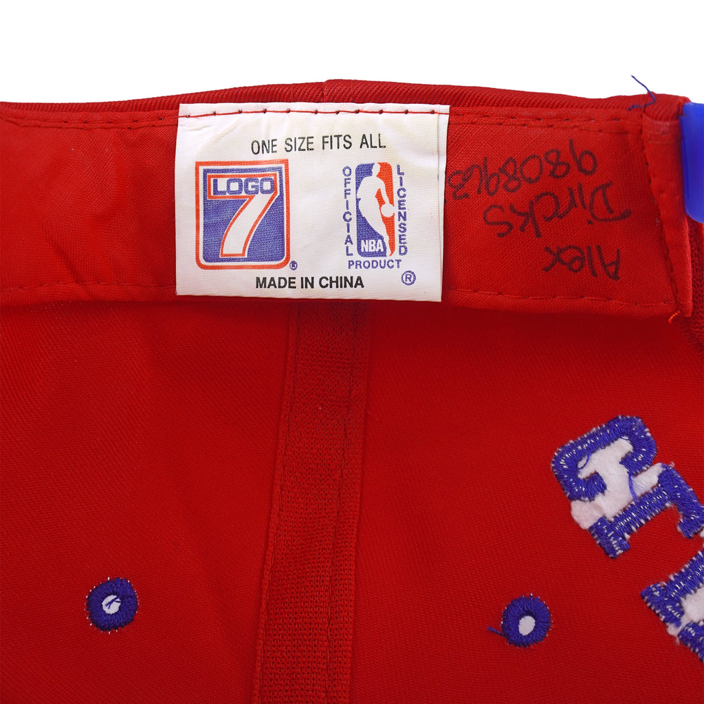 NBA (Logo 7) - Los Angeles Clippers Spell-Out Snapback Hat 1990s OFSA Vintage Retro Basketball