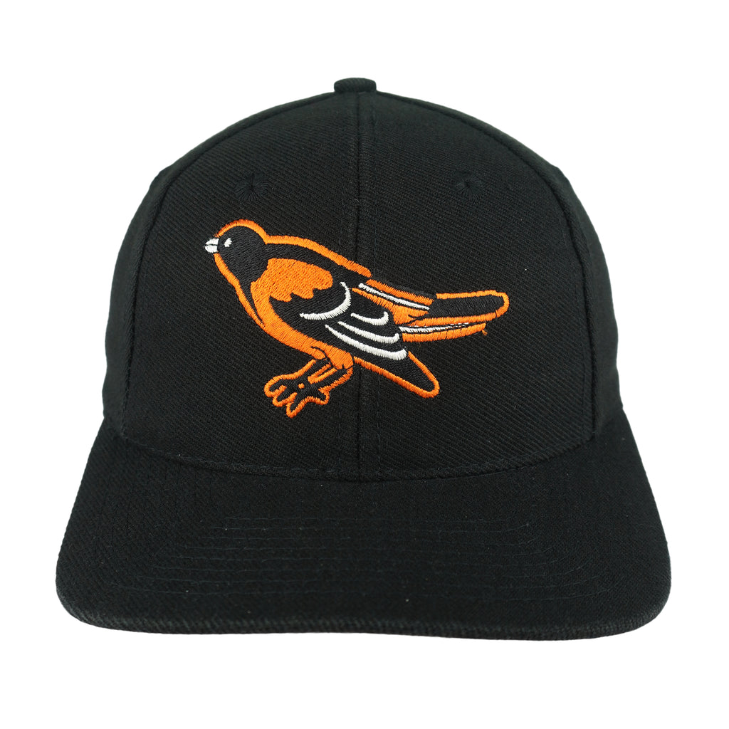 MLB (Logo Athletic) - Baltimore Orioles Embroidered Snapback Hat 1990s OSFA Vintage Retro Baseball