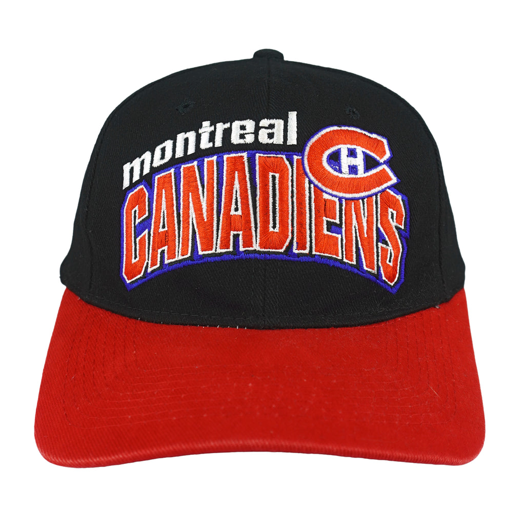 Starter - NHL Montreal Canadiens Embroidered Strapback Hat 1990s OSFA Vintage Retro Hockey