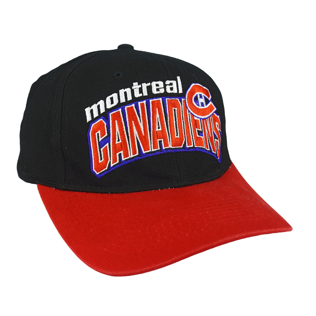Starter - NHL Montreal Canadiens Embroidered Strapback Hat 1990s OSFA Vintage Retro Hockey