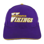 Vintage Puma - NFL Minnesota Vikings Embroidered Strapback Hat 1990s OSFA in purple