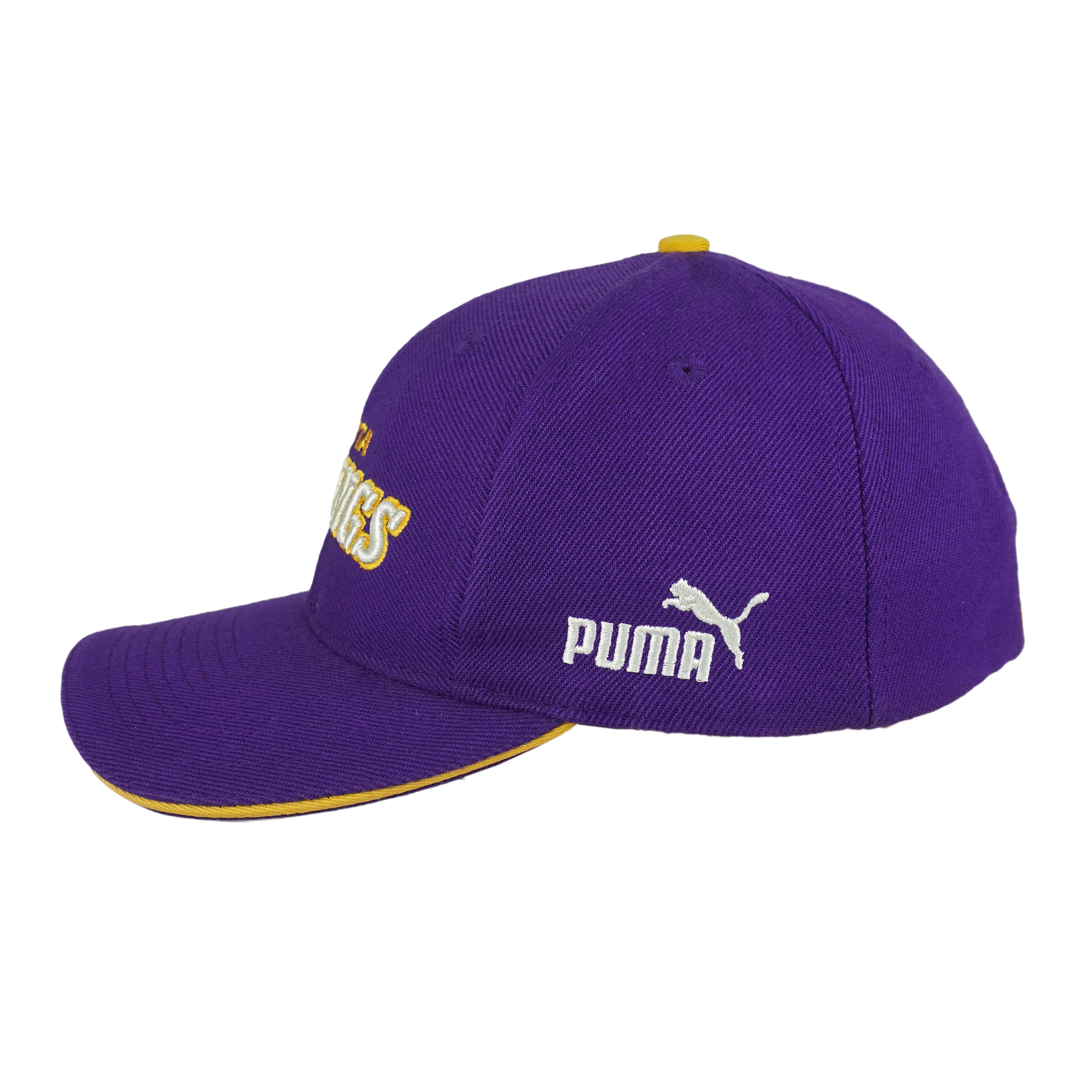 Vintage Puma - NFL Minnesota Vikings Embroidered Strapback Hat 1990s OSFA in purple