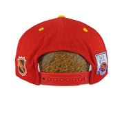NHL (Sports Specialties) - Calgary Flames Embroidered Snapback Hat 1990s OSFA Vintage Retro Hockey