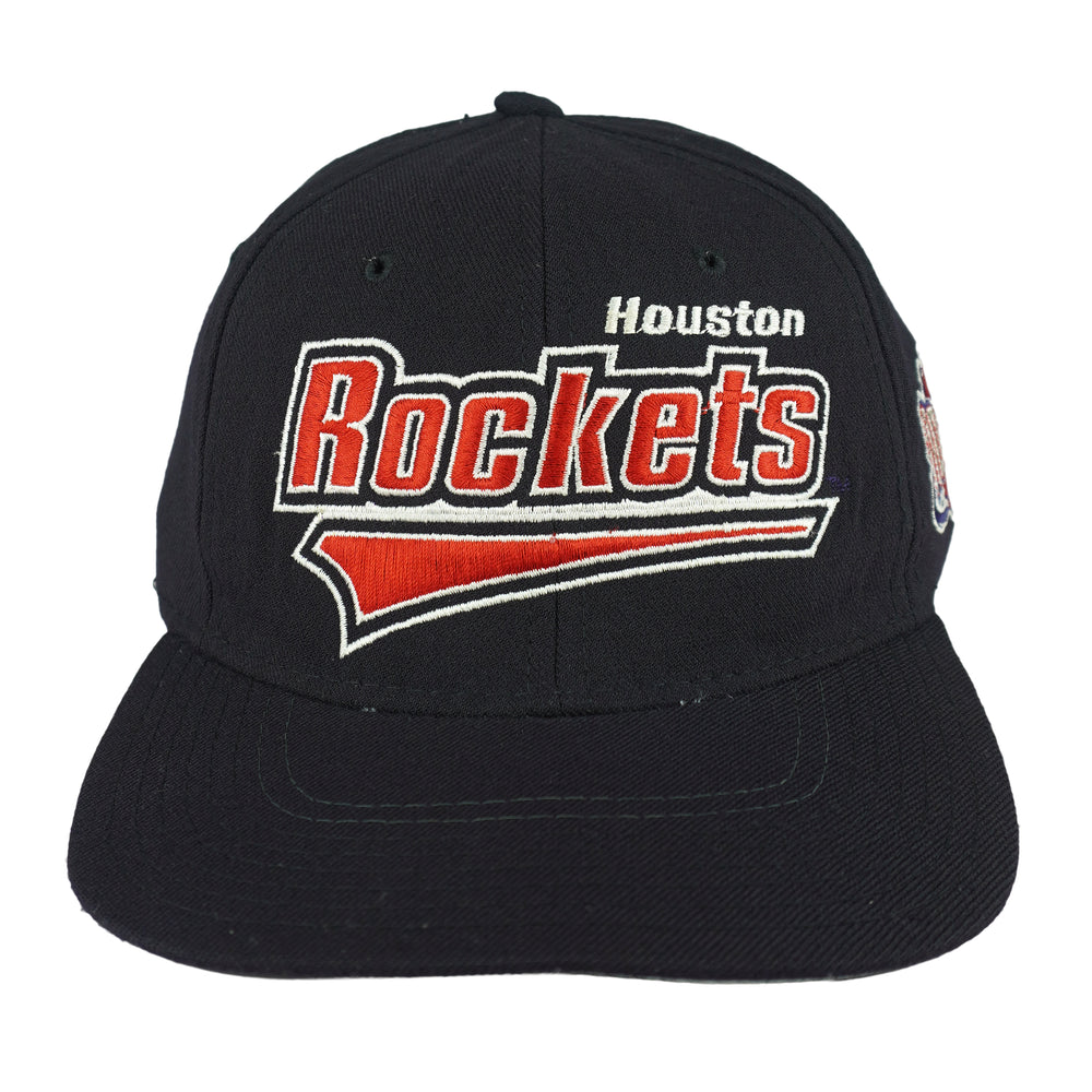Starter - NBA Houston Rocket Embroidered Fitted Hat 1990s OSFA Vintage Retro Basketball