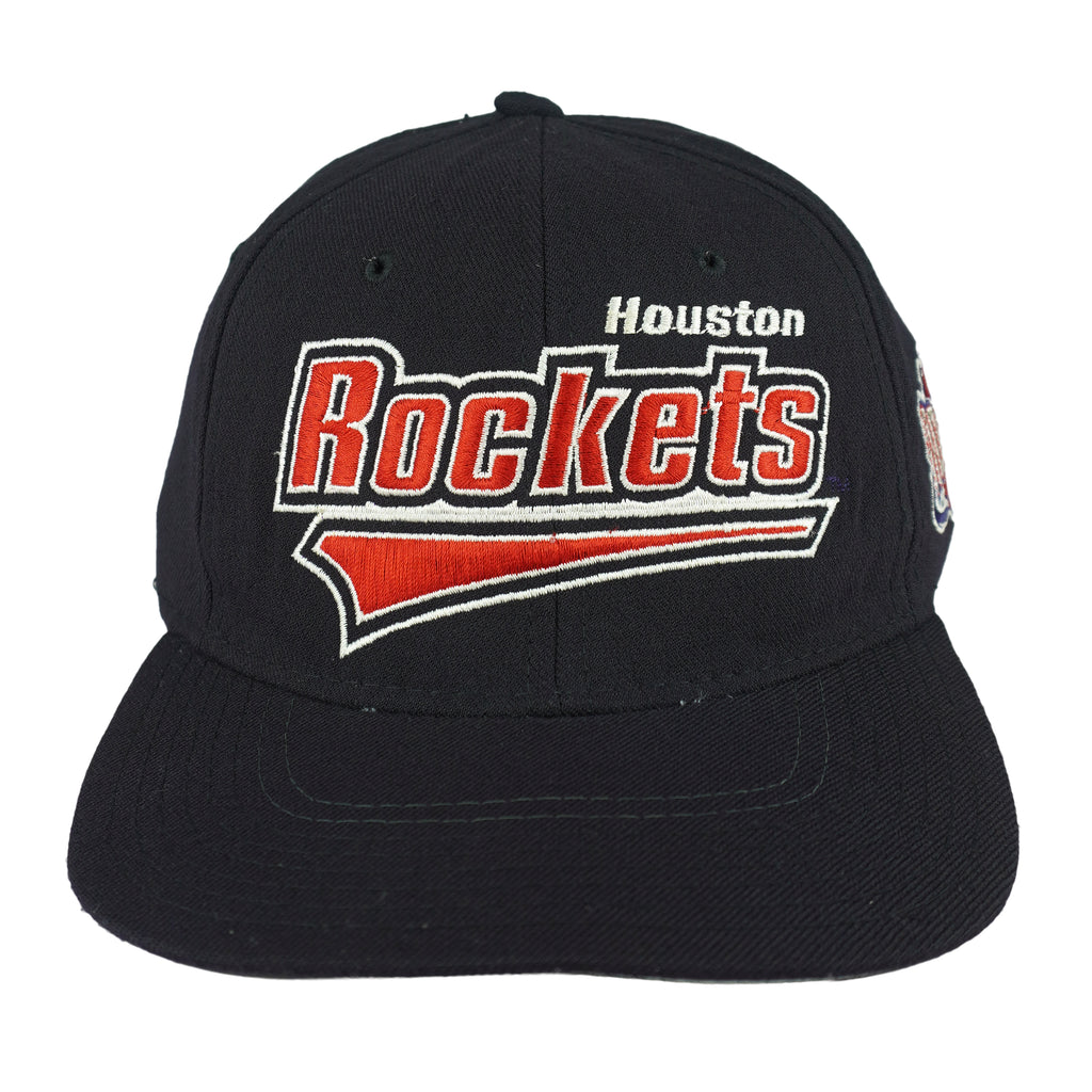 Starter - NBA Houston Rocket Embroidered Fitted Hat 1990s OSFA Vintage Retro Basketball