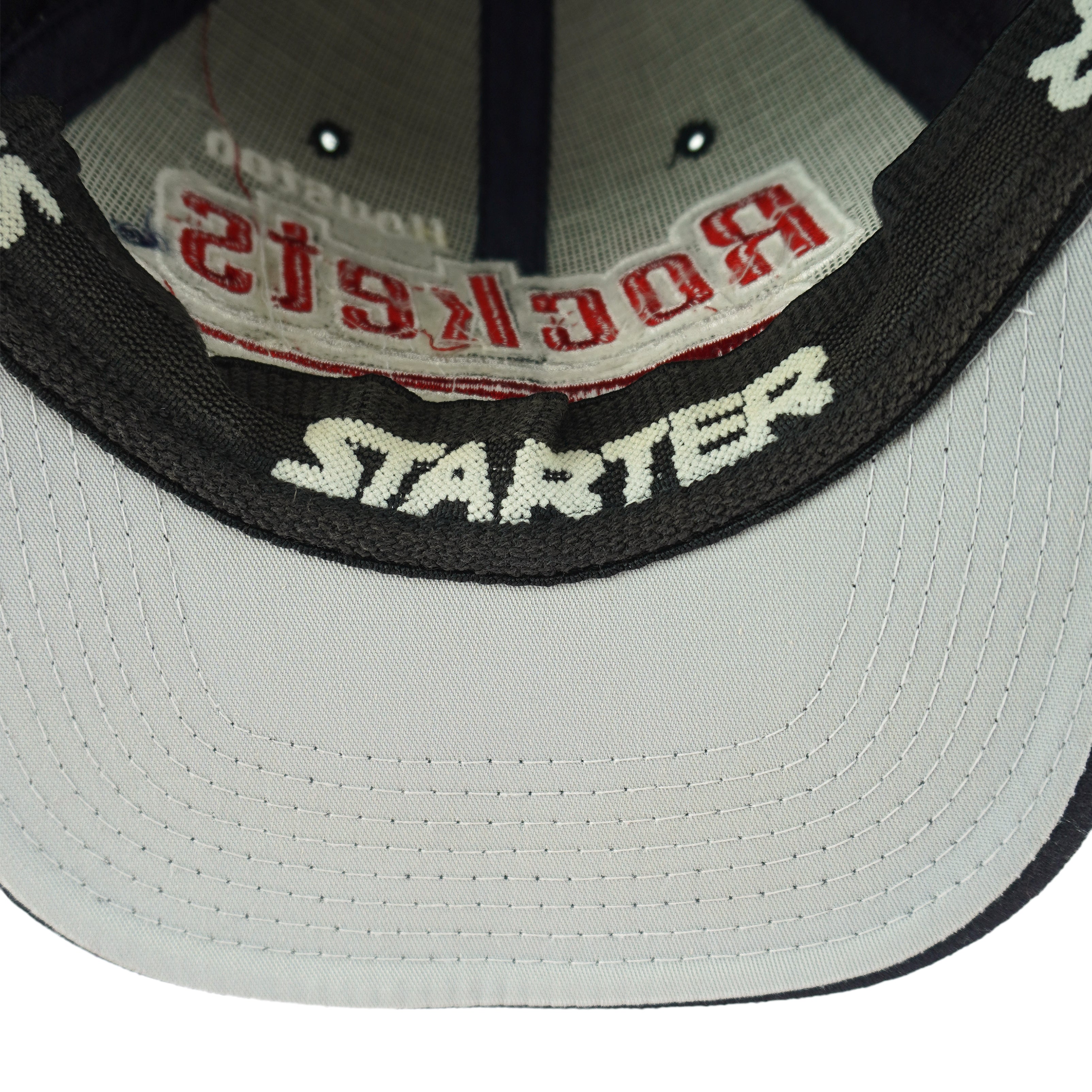 Starter - NBA Houston Rocket Embroidered Fitted Hat 1990s OSFA Vintage Retro Basketball