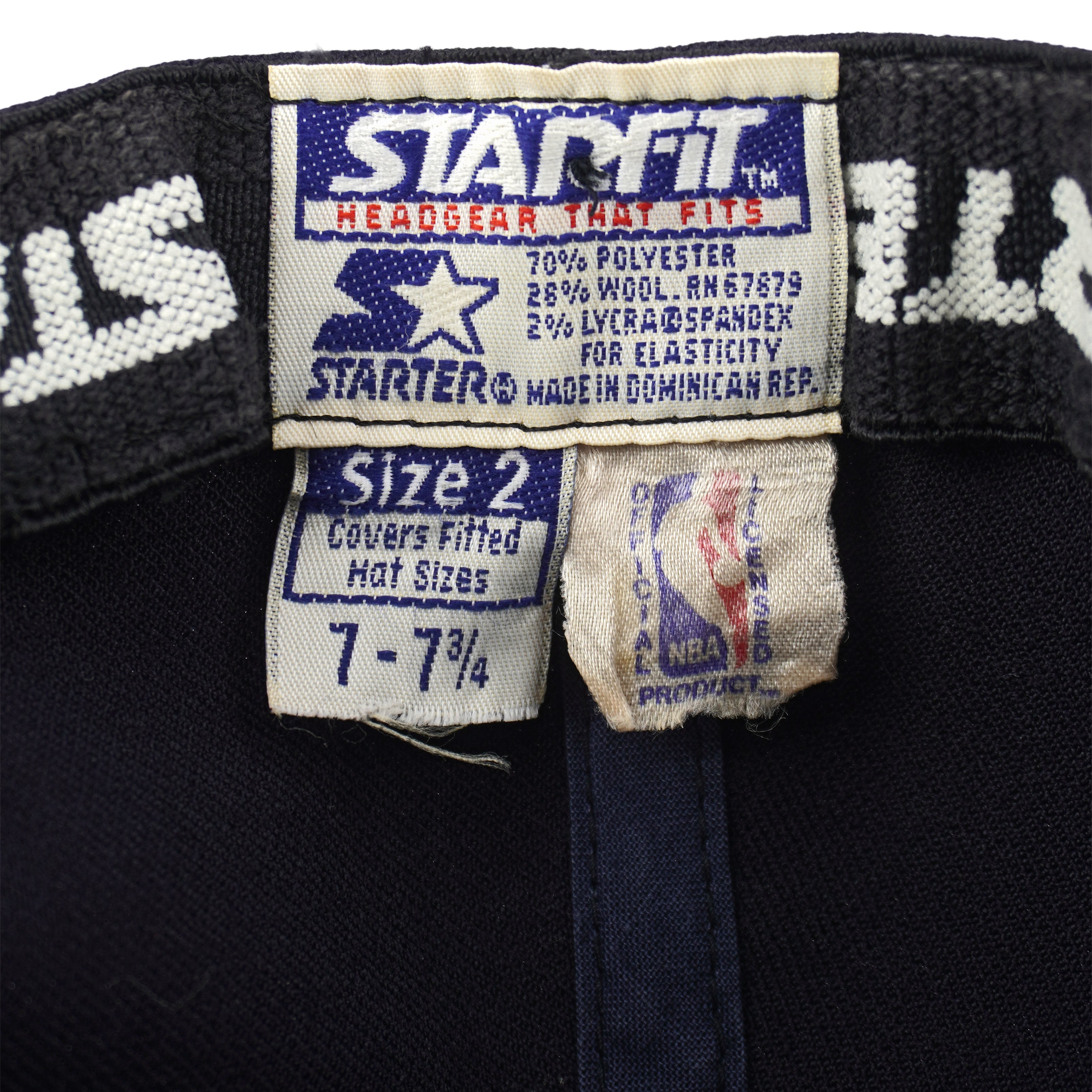 Starter - NBA Houston Rocket Embroidered Fitted Hat 1990s OSFA Vintage Retro Basketball