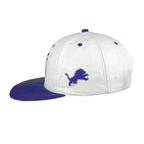 NFL (Modern) - Detroit Lions Embroidered Leather SnapBack Hat 1990s OSFA Vintage Retro Football
