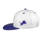 NFL (Modern) - Detroit Lions Embroidered Leather SnapBack Hat 1990s OSFA Vintage Retro Football