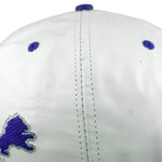 NFL (Modern) - Detroit Lions Embroidered Leather SnapBack Hat 1990s OSFA Vintage Retro Football
