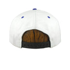 NFL (Modern) - Detroit Lions Embroidered Leather SnapBack Hat 1990s OSFA Vintage Retro Football