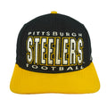 NFL (Apex One) - Pittsburgh Steelers Embroidered Snapback Hat 1990s OSFA Vintage Retro Football