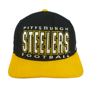 NFL (Apex One) - Pittsburgh Steelers Embroidered Snapback Hat 1990s OSFA Vintage Retro Football